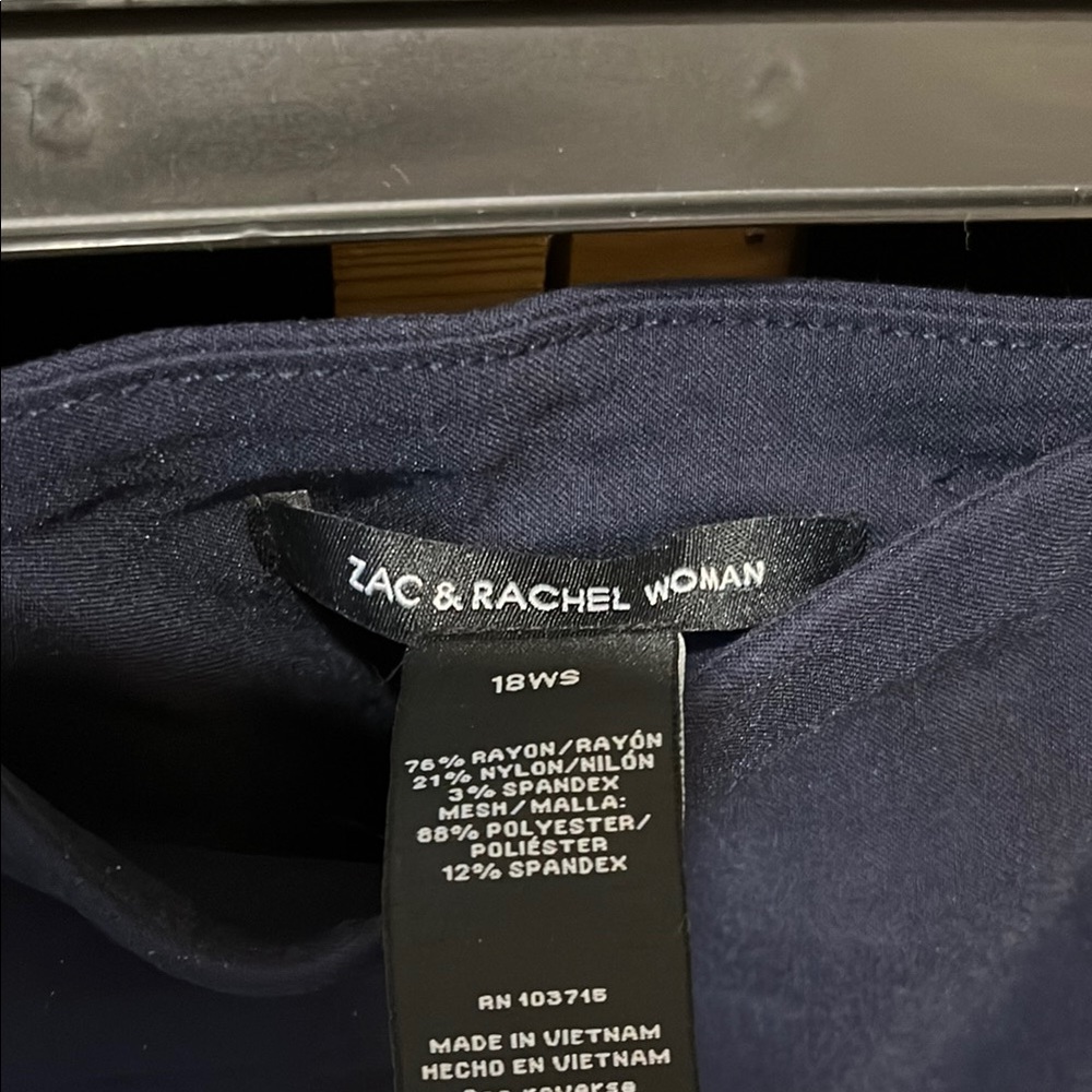Zac & Rachel Navy Ankle Pants - Picture 2 of 11